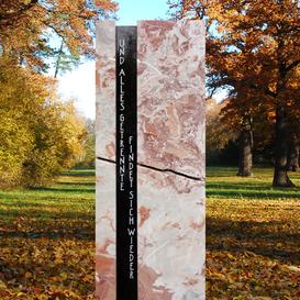 Schöner Marmor Grabstein für Urnengrab online kaufen - Degas