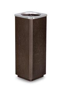 Bronze Grabvase mit Edelstahl / dunkelbraun / 32cm - Rayos