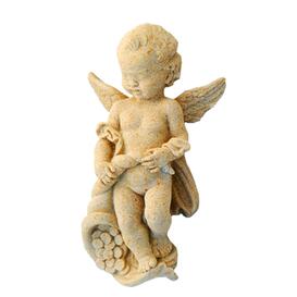 Kleine Deko Grabfigur mit Engel - Aaron