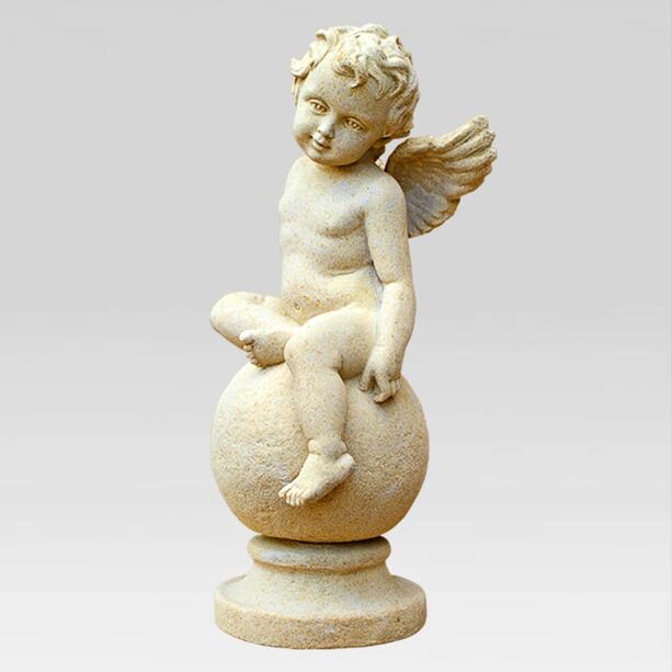 Grabschmuck Engel Skulptur Steinguss - Flavus
