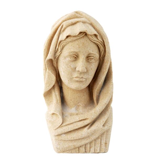 Steinguss Grabfigur Heilige Maria - Madonna Pietra / Sand
