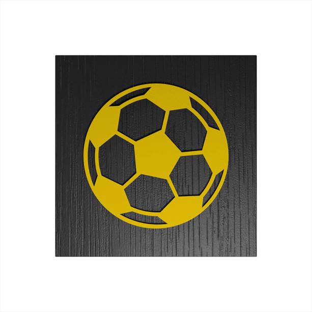 Individuelle Schmuckurne aus Holz für Fußballfans im eckigen Design - Fußball Fontane