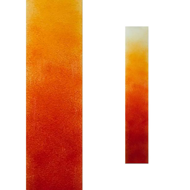 Glasstele mit rot-orangen Farbverlauf - Glasstele S-98