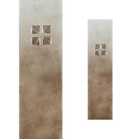 Glasstele moderne Symbolik Kreuz - Glasstele S-146