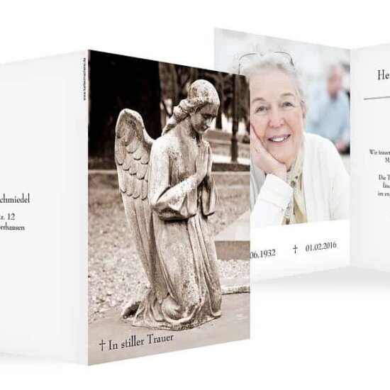 Trauerkarten Einladung Trauerfeier Beileid Karten Trauer Danksagung Bestattung