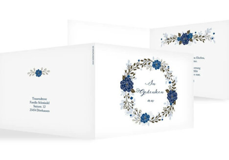 Kondolenzkarte im Querformat © kartenmacherei.de