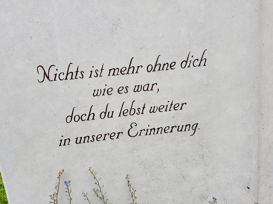 Grabstein Zitat Erinnerung
