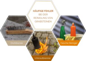 Häufige Fehler bei der Reinigung von Grabsteinen